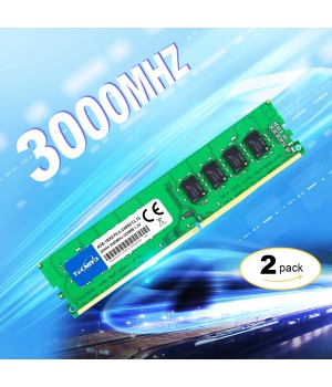 8GB KIT (2X4GB) DDR4 3000MHz Udimm Ram PC4-24000  1.2V CL15 288 Pin 1RX8 Dual Rank Non-ECC Unbuffered Desktop Computer Memory Ram Module Upgrade